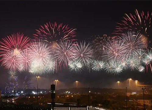 商城县焰火晚会
